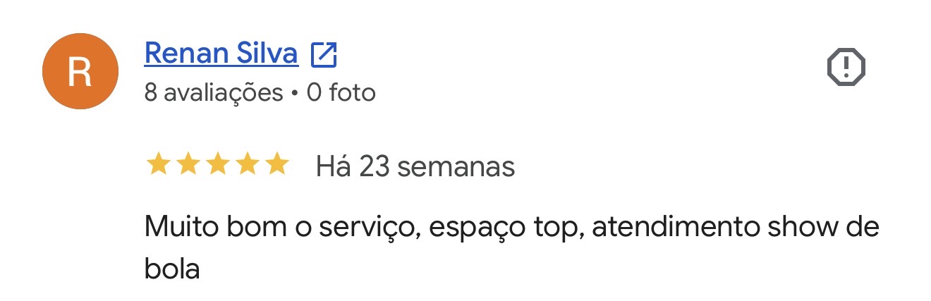 Avaliação de Renan Silva no Google