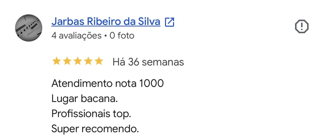 Avaliação de Jarbas Ribeiro da Silva no Google